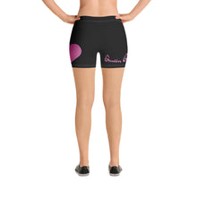 Load image into Gallery viewer, "Queen of Harts" Women Shorts (Pink/Black)