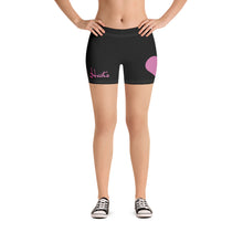 Load image into Gallery viewer, "Queen of Harts" Women Shorts (Pink/Black)