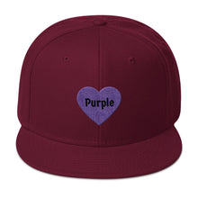 Load image into Gallery viewer, "Purple Hart" Snapback Hat