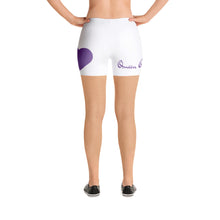 Load image into Gallery viewer, "Queen of Harts" Women Shorts (Purple/White)