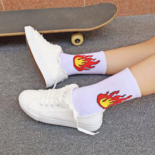 Load image into Gallery viewer, Flame Graphic Socks (2 colors)