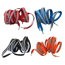 Load image into Gallery viewer, Glow In The Dark Stripe Shoelaces