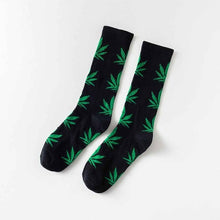 Load image into Gallery viewer, Weed Leaf Crew Socks