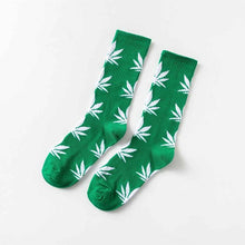 Load image into Gallery viewer, Weed Leaf Crew Socks