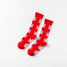 Load image into Gallery viewer, Weed Leaf Crew Socks