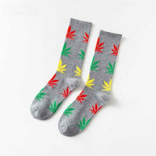Load image into Gallery viewer, Weed Leaf Crew Socks